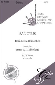 Sanctus SATB choral sheet music cover Thumbnail